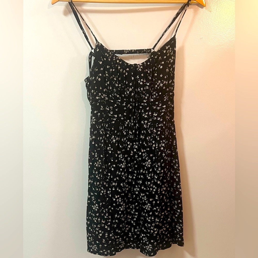 Garage Black Floral Mini Dress
